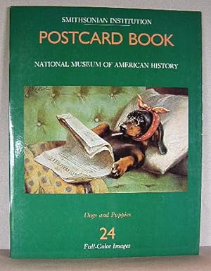 SMITHSONIAN INSTITUTION POSTCARD BOOK - DOGS AND PUPPIES