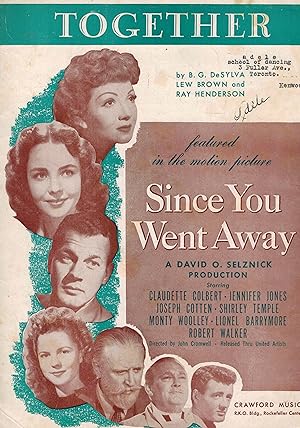 Together from Since You Went Away - Piano Sheet Music