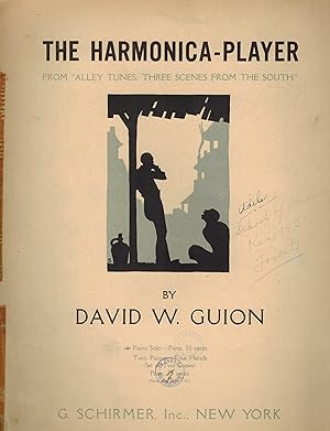 The Harmonica Player from Alley Tunes Three scenes from the South - Vintage Piano Sheet Music