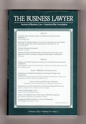 The Business Lawyer - Section of Business Law. American Bar Association - February, 2012