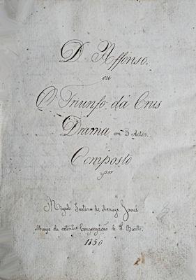 MANUSCRITOS: 3 NOVOS DRAMAS RELIGIOSOS INÉDITOS. BRAGA. 1848-1850.