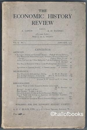 The Economic History Review, Volume II, No. 1: January, 1929