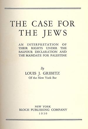 THE CASE FOR THE JEWS