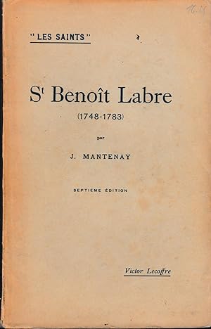 ST BENOIT LABRE (1748-1783)