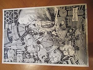 Untitled Original Black And White Lithograph By Bruce Jones