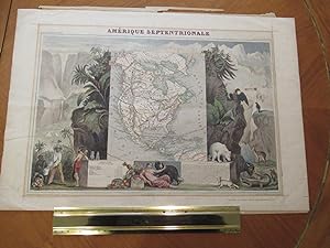 Amerique Septrionale [ Original Map From The Atlas Universal Illustre, By Levasseur, V. / Laguill...