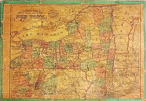 Railroad and County Map of New York