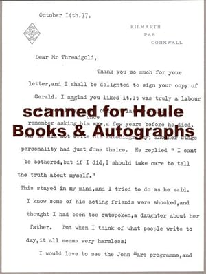 Archive of Two Letters Signed and a Signed & Inscribed Title Page for the