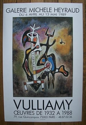 affiche VULLIAMY - oeuvres de 1932 à 1988