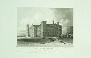 Original Antique Engraving Illustrating Chilham Castle in Kent, The Seat of James Beckford Wildma...