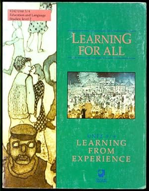 Learning for All E242 Unit 3/4: Learning from Experience