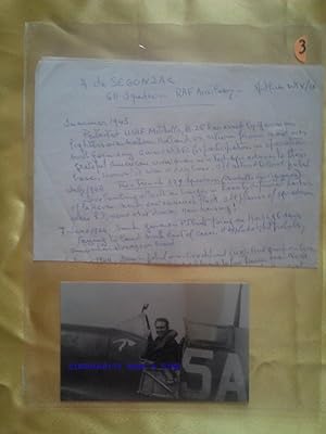 André Dunoyer de Segonzac / WWII Spitfire / Free French / RAF Auxiliary / ALS & Signed 1944 Photo...