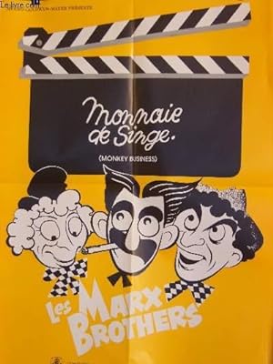 AFFICHE DE CINEMA - MONNAIE DE SINGE - MONKEY BUSINESS - LES MARX BROTHERS
