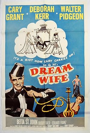 Orig. 'Dream Wife' Movie Poster 1961 Cary Grant, Deborah Kerr, Sidney Sheldon