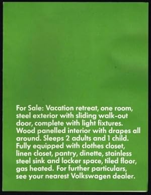 For Sale: Vacation Retreat, One Room, Steel Exterior.