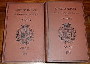 Association française pour l'avancement des sciences - 17ème session - Oran - 1888