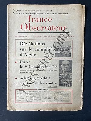 FRANCE OBSERVATEUR-N°355-28 FEVRIER 1957
