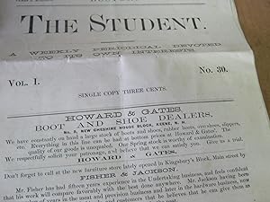 The Student. a Weekly Periodical Devoted to Its Own Interests. Vol. 1. No. 30.