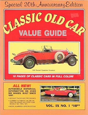 Classic Old Car Value Guide: Special 20th Anniversary Edition
