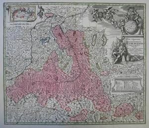 S.R.I. Principat. et Archiepiscopatus Salisburgensis mappa Geographica delineatus. Altkolorierte ...