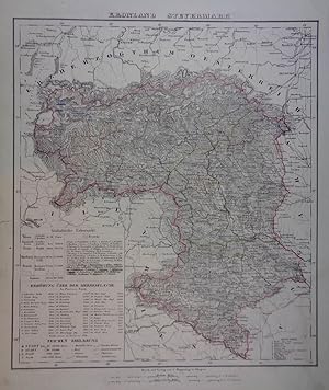 Kronland Steyermark. Grenzkolorierte, lithographierte Karte v. H. Kunsch n. F. Handke aus Sohr-Be...