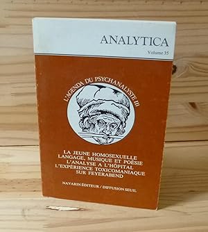 ANALYTICA Volume 35 - L'agenda du psychanalyste III - Cahiers de recherche du champ Freudien - Pa...