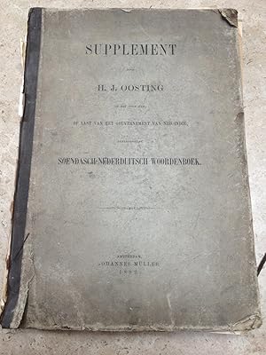 Supplement door H.J. Oosting op het door hem op last van het gouvernement van Ned.-Indie, zamenge...