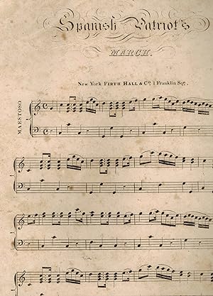 Spanish Patriot's March - Vintage Piano Sheet Music