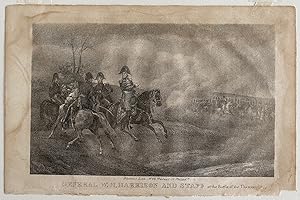 General W.H. Harrison and Staff as the Battle of the Thames engraving