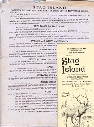 Items pertaining to Stag Island, St. Clair River