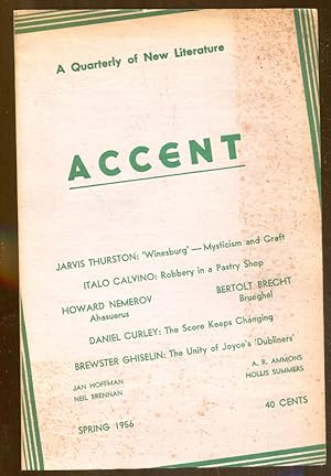 Accent, A Quarterly of New Literature :Spring1956