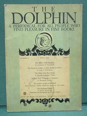 The Dolphin: A Periodical for All People Who Find Pleasure in Fine Books-Fall, 1940