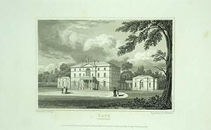 Original Antique Engraving Illustrating Gask in Perthshire, The Seat of Laurence Oliphant, Esq.