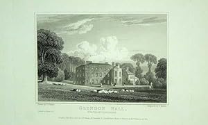 Original Antique Engraving Illustrating Glendon Hall, Northamptonshire, The Seat of John Booth, Esq.