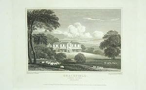 Original Antique Engraving Illustrating Gracefield-Lodge, Queen's County, The Seat of Mrs. Kavanagh.
