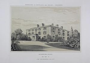 Fine Original Lithograph Print from the Mansions of England and Wales By Edward Twycross of Hurds...