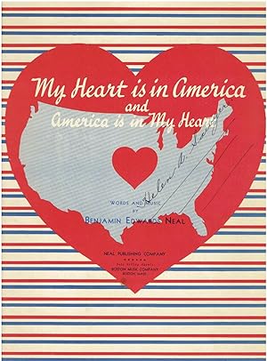 My Heart is in America and America is in My Heart (Vintage Sheet Music)