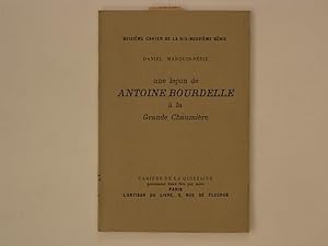 Une leçon de Antoine Bourdelle à la Grande Chaumière