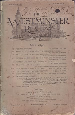 The Westminster Review May 1890
