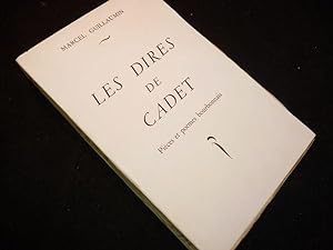 Le dires de Cadet, pièces et poèmes bourbonnais