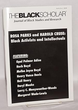 The Black Scholar: Journal of Black Studies and Research; Volume 35, number 4, Winter 2006