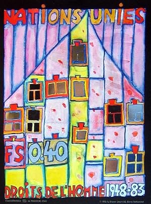 La Troisieme Peau: 852 (limited edition lithograph by Friedensreich Hundertwasser)