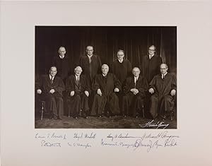 Signed Photograph of United States Supreme Court. [N.p. (Washington, D.C.): n.d., ca. 1972-1975].