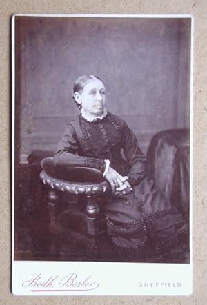 Cabinet Photograph: A Studio Portrait of Seated Woman.