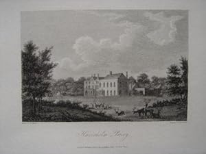 Original Antique Engraving Illustrating Haverholm Priory. Engraved By B. Howlett and Dated 1802.