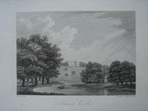 Original Antique Engraving Illustrating Summer Castle. Engraved By B. Howlett and Dated 1804.