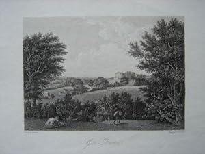 Original Antique Engraving Illustrating Gate Burton. Engraved By B. Howlett and Dated 1798.