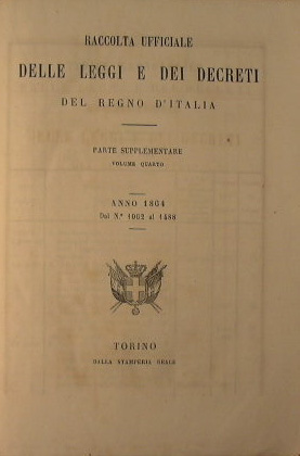 Raccolta ufficiale delle leggi e dei decreti del Regno d'Italia