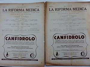 "Anno LIX Napoli, Agosto / Settembre / Ottobre / Novembre 1945 - LA RIFORMA MEDICA Giornale Setti...