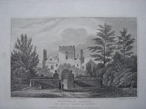 Original Antique Engraving Illustrating Stowerton Castle in Staffordshire. Published By W. Emans ...
